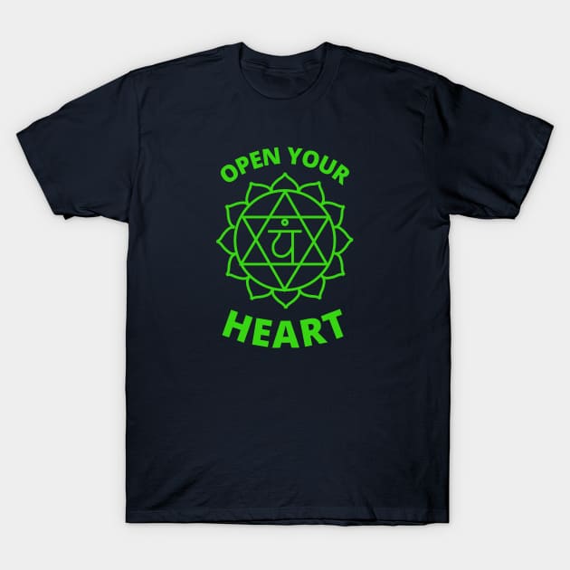 Open your Heart Chakra T-Shirt by Mey Designs